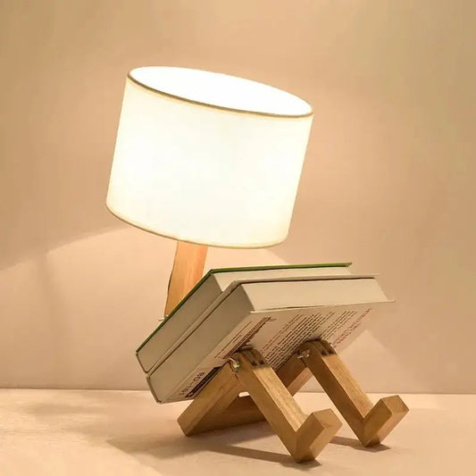 Lampe Articulée en Bois