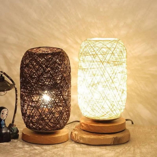 Lampe en Rotin