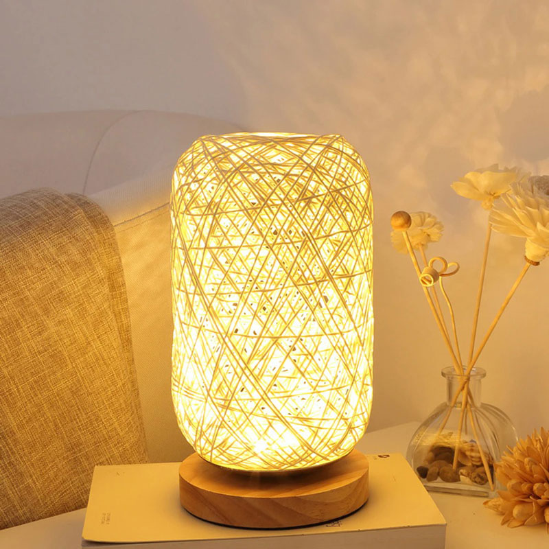 Lampe en Rotin