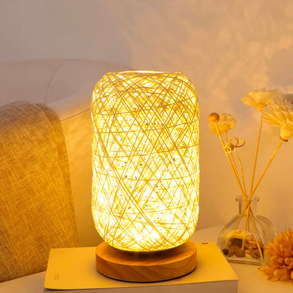 Lampe en Rotin